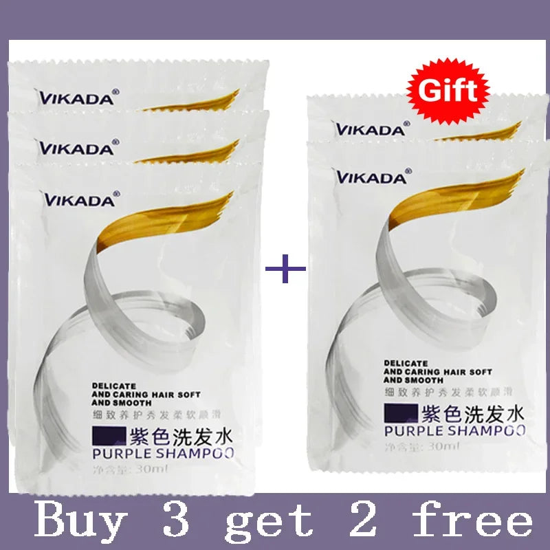 300Ml Color Fixing Purple Shampoo Lock Color Cover Gray Hair