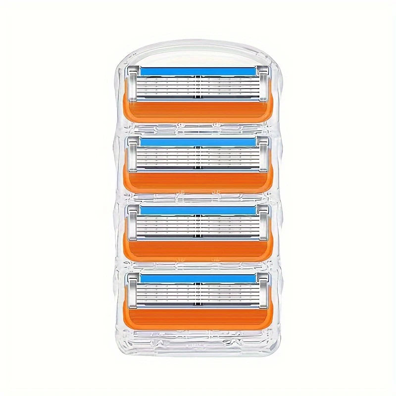 4/12/16 Pcs 5-layer Men's Razor Fusion Pro Power Shaving Shaver Male Face Beard Hair Trimmer 5 Layer Blades Replacement Refills