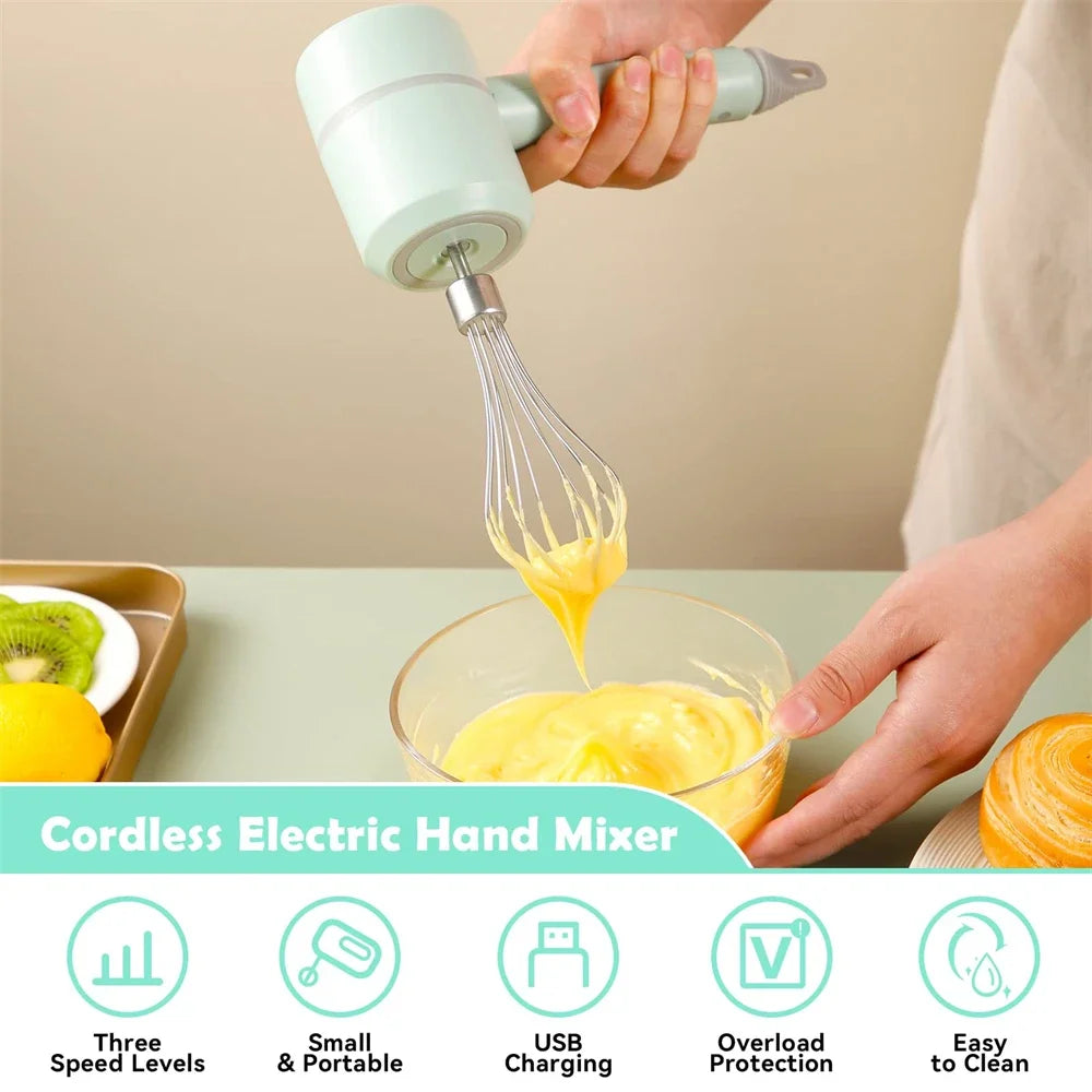 Electric Food Processors Set Portable Blender Mixer Kitchen Tools