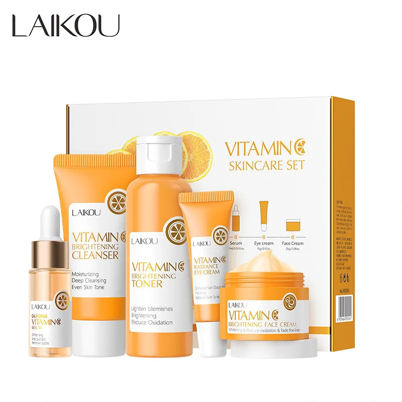 LAIKOU Vitamin C Series Skin Care Product Set 5-piece Moisturizing