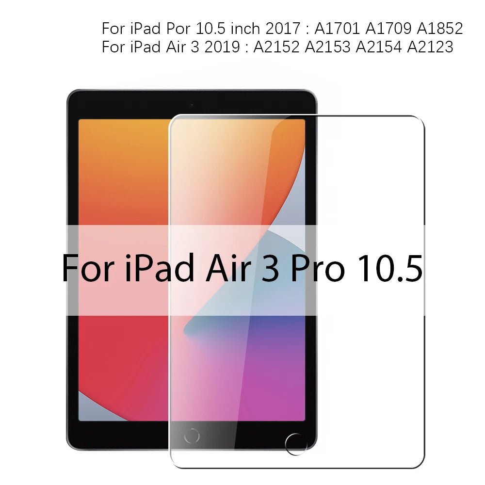 Tempered Glass Screen Protector For iPad A16 Air 13 11 5 4 M3 2025 10th Generation For iPad Pro 12.9 M4 M2 9th 7th Mini 6 7 Film