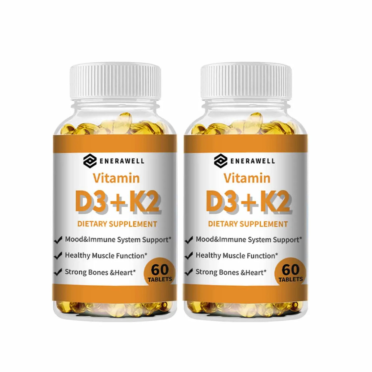 Vitamin D3 K2 Capsule - 20,000 IU Vitamin D3 Supports Bone & Teeth Health, Calcium Metabolism