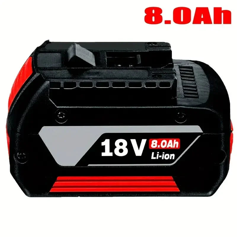 Original NEW For BOSCH 18V BATTERY GBA 18V 8.0Ah 18V Professional GBA GSR GSB BAT609G BAT622 BAT618G w/Fuel Guage