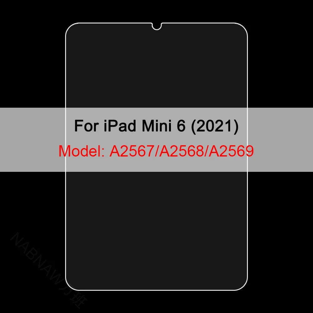 3Pcs Tempered Glass Film For Apple iPad 10th 9th 8th 7th Mini 6 5 4 3 For Apple iPad Air 5 4 3 Pro 12.9 11 2022 2021 2020 2018