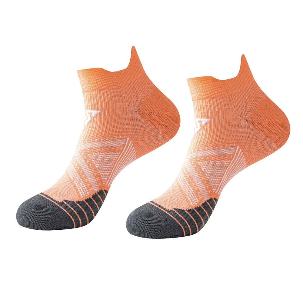 WRELS 1/2/3 Pairs Athletic Running Socks Moisture Wicking Cotton