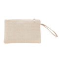Weaving Bag Fashion Ladies Wristlet Clutch Women Daily Money Phone Clutch Solid Straw Woven Coin Purse Beach Wallet Card Holder