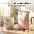 2pcs No Pump Vacuum Bags, Space Saver Compression Storage