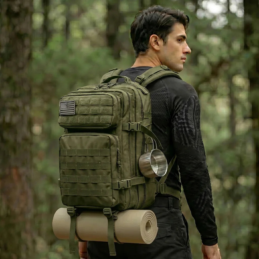 45L Tactical Travel Backpack Molle Storage Bag Large Capacity
