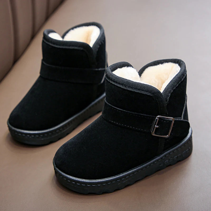 Children Snow Boots Winter Cute Warm Fashion Anti Slip Shoes Kids Boys Girls