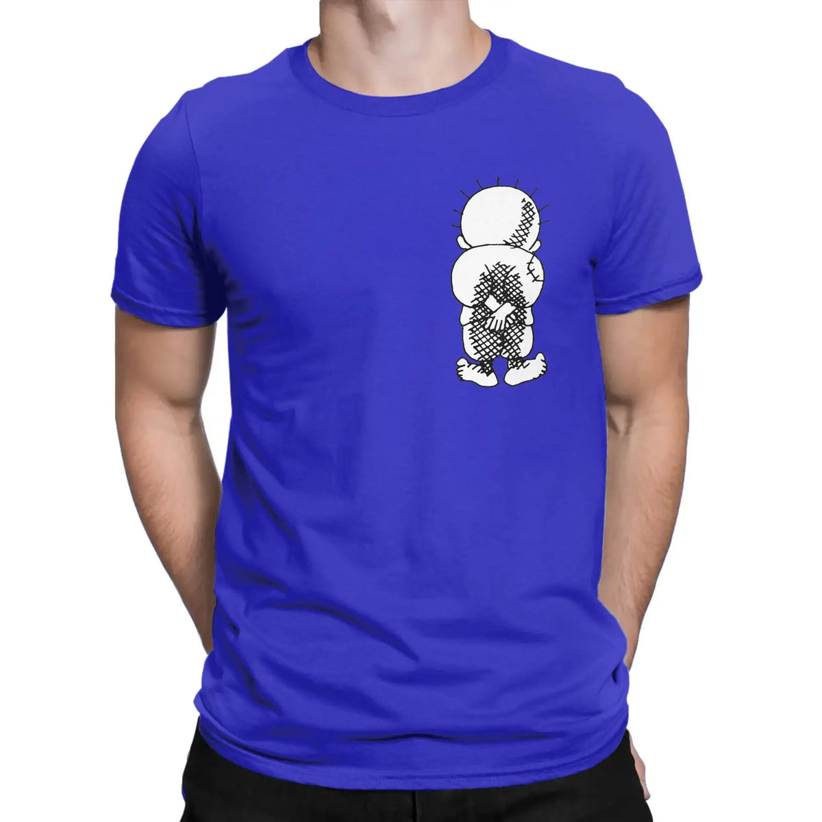 Men T-Shirt Palestine Handala National Symbol Funny Pure Cotton Tees Short Sleeve  T Shirts Round Neck Tops New Arrival