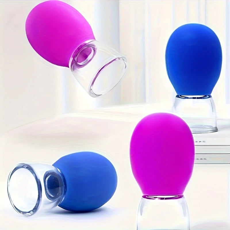 2/4 Pieces Facial Cupping Set Eye Face Vacuum Massage Anti Cellulite Cup