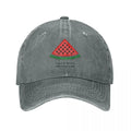 Men Women This Is Not Watermelon Baseball Caps Distressed Keffiyeh