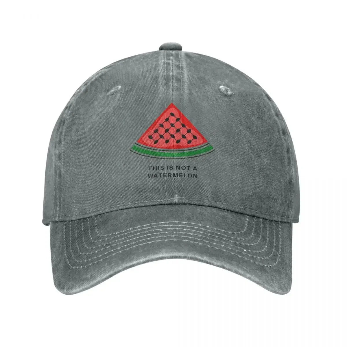 Men Women This Is Not Watermelon Baseball Caps Distressed Keffiyeh