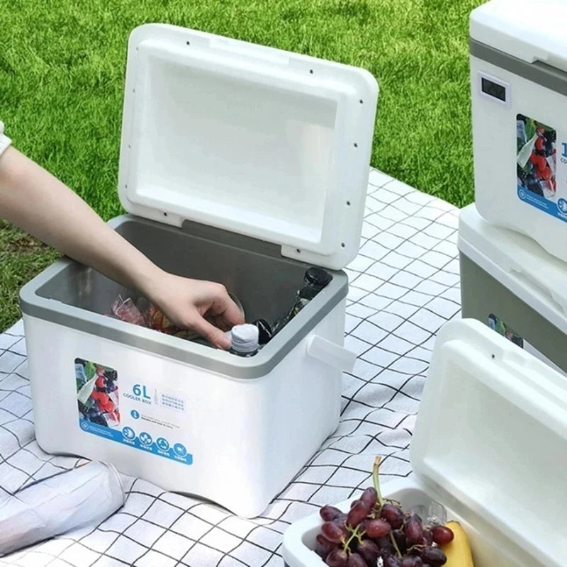 2026 New 12L Fishing Cooler Box Outdoor Ice Box Portable Camping Cooler Container for Hiking Fishing Tackle Storage