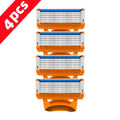 Manual Shaving For Men Replace Head Five Layer Blade Eight Comfortable Shaving Blades The Latest yellow No Skin Damage Uncharged