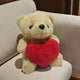 Wedding Rose Bear Plush Toy Cute Stuffed Animal Gift