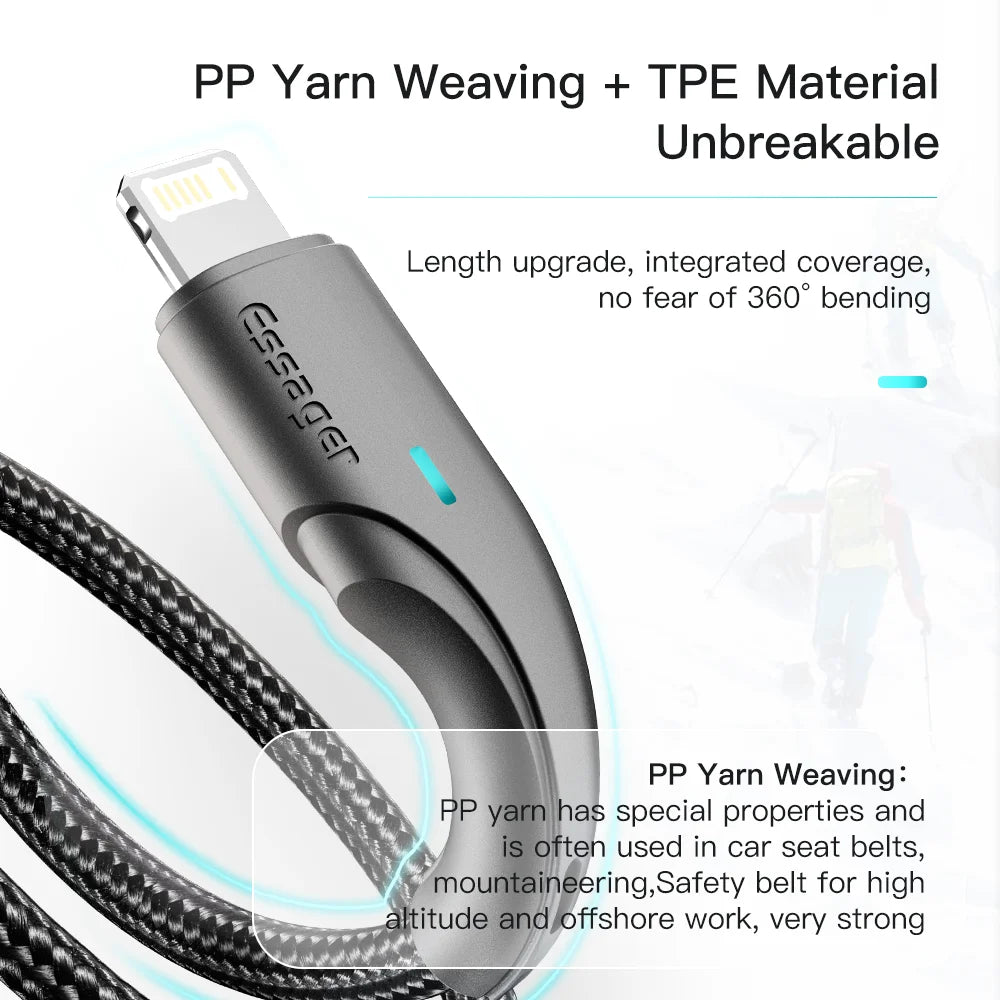Essager USB Cable For iPhone Fast Charging