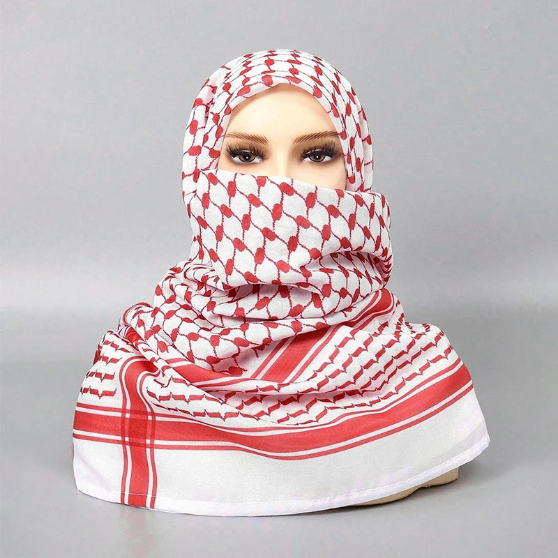 2024 Arab Styles Scarf Female Foulard Designer Plaid Print Hijab Soft Shawls and Wraps Pashmina Bandana Muslim Headscarf