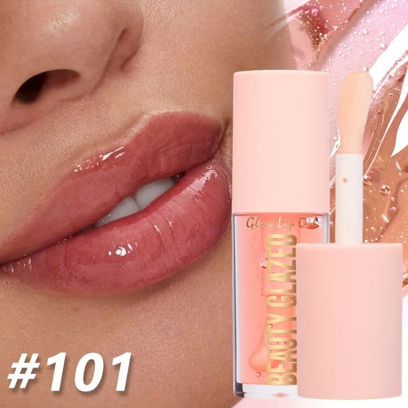 BEAUTY GLAZED 4 Color Moisturizing Lip Oil Moisturizing Lip Gloss Luminous Oil