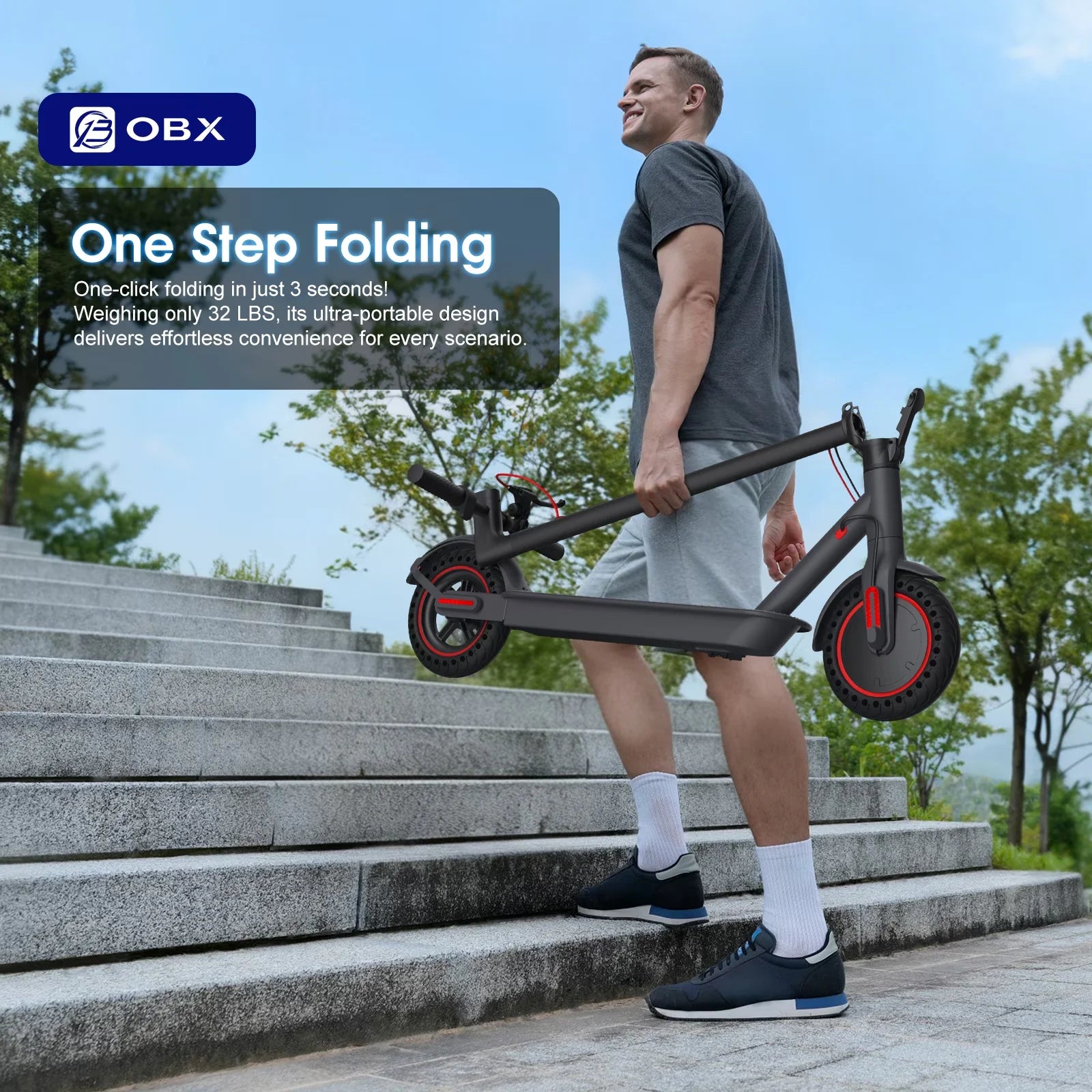 350W Electric Scooter for Adults 19mph Top Speed 21 Miles Max Range