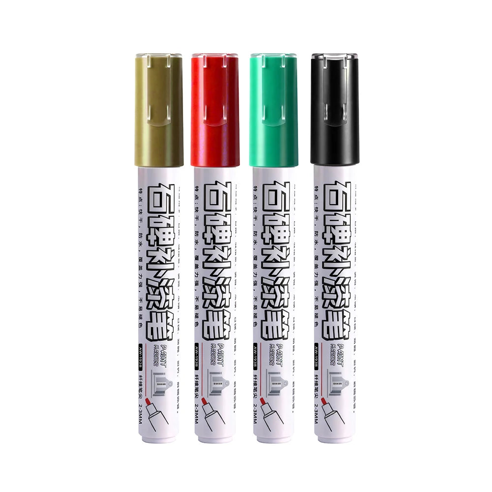 4 Colors Tombstone Marker Pen Professional Inscription Repair