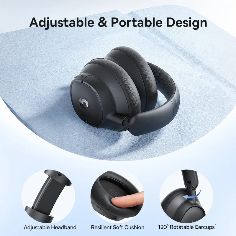 Baseus ANC Wireless Headphones 98% Adaptive Hybrid Noise Cancelling