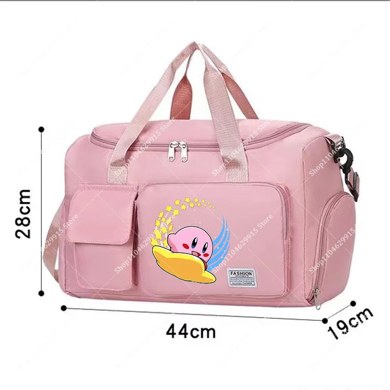 Star Kirbys Shoulder Bag Large Capacity Kawaii Cartoon Sports