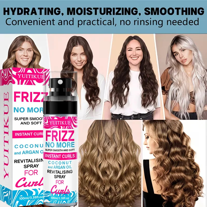 Frizz No More Hair Spray Infused with Coconut & Argan Oil Moisturizing