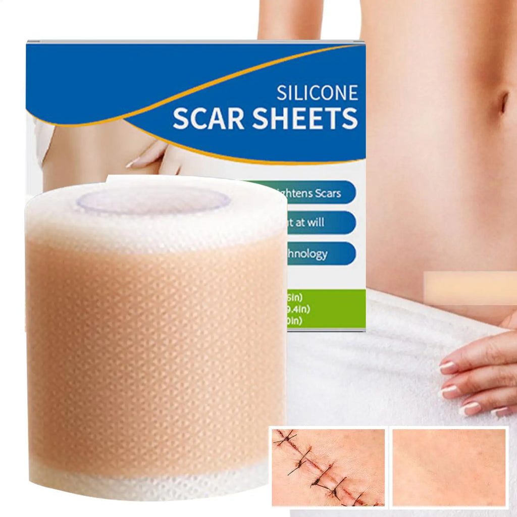 1 Roll Silicone Scar Sheets ,4cm X 50cm Silicone Scar Sheets