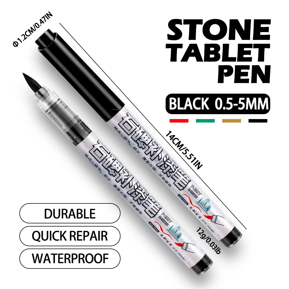 4 Colors Tombstone Marker Pen Professional Inscription Repair