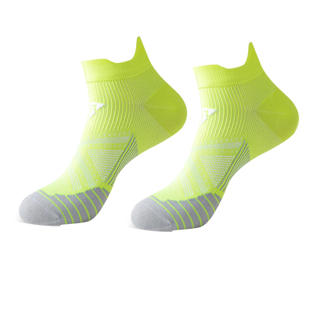 WRELS 1/2/3 Pairs Athletic Running Socks Moisture Wicking Cotton