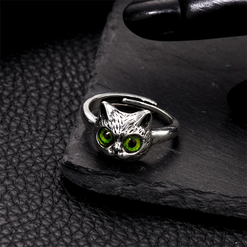 Vintage Silver Color Butterfly Ring For Women Versatile Fashion Girl Accessories Owl Angel Wing Animal Irregular Rings Jewelry