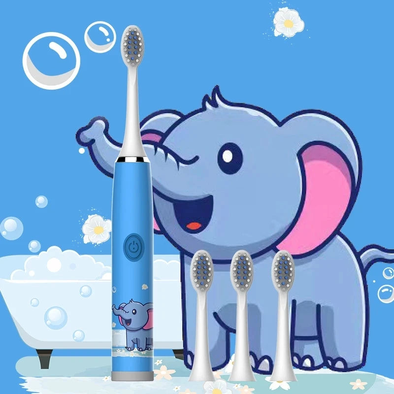 USB Sonic Child Electric Toothbrush Rechargeable Colorful
