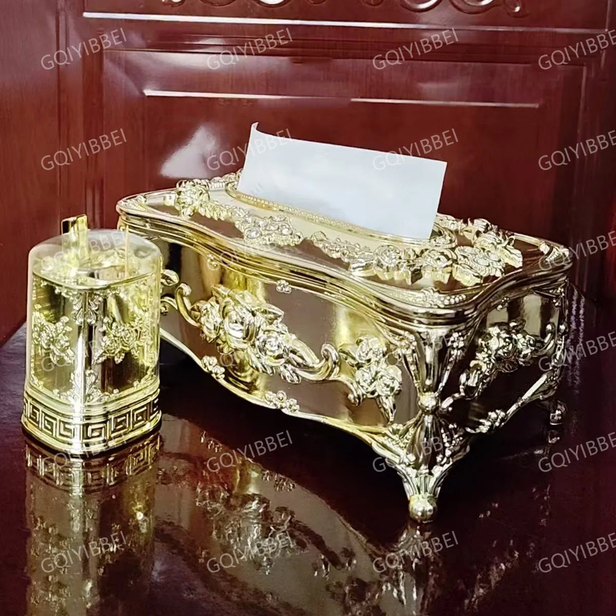 European Desktop Decoration Storage Box Kitchen, Living Room, Office, Dining Room, Hotel Tissue Box/Toothpick Holder