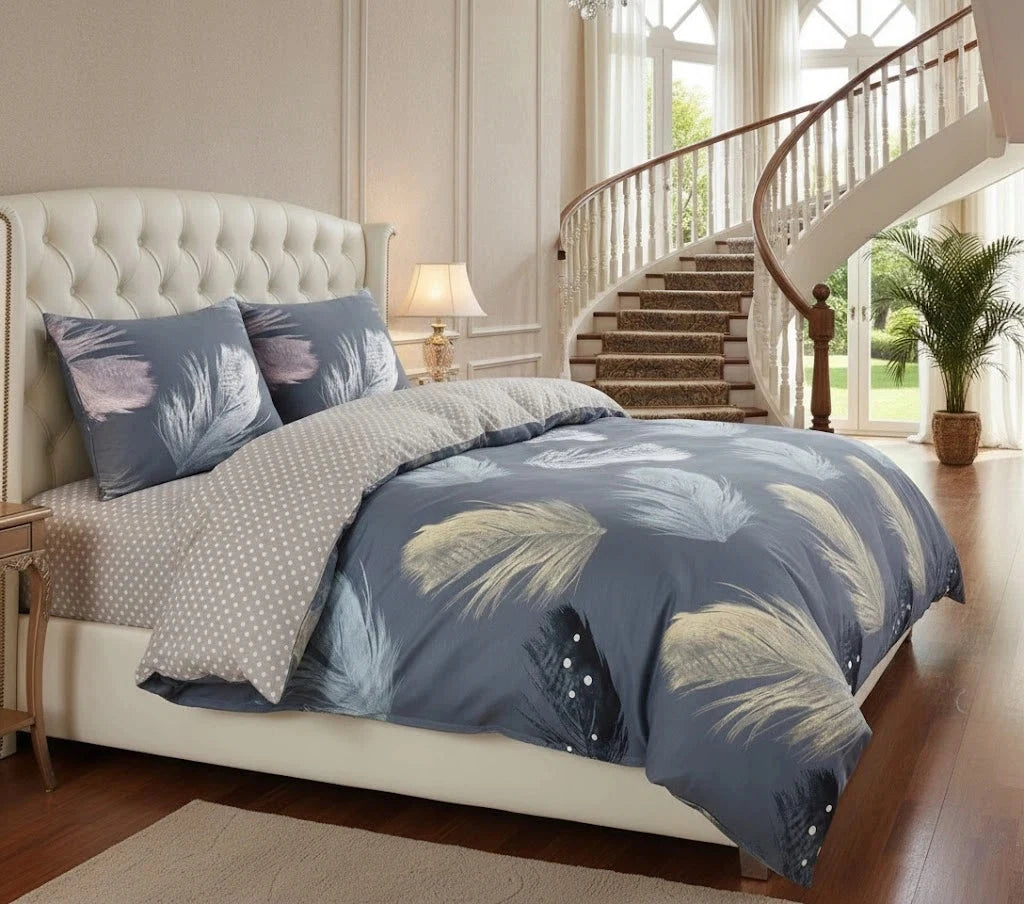 3pcs Cotton Feather Bedding Set 160x200 cm for Double bed