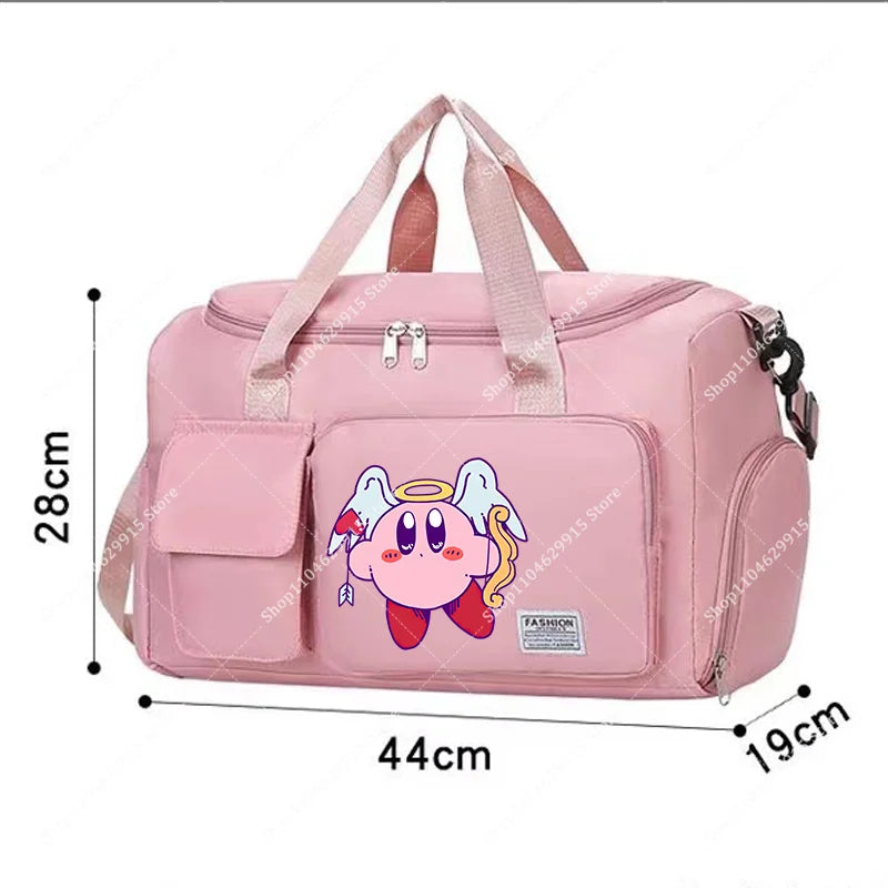 Star Kirbys Shoulder Bag Large Capacity Kawaii Cartoon Sports