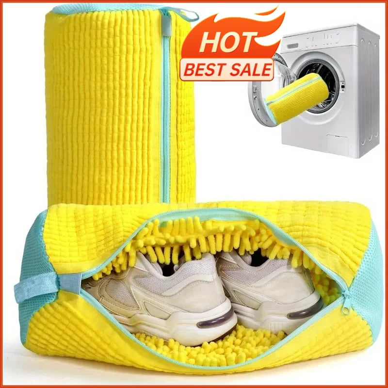 Durable Shoe Washing Machine Bag or brush for All Shoe Types,Ideal for Sneakers and Casual Shoes,Laundry Wash Bag