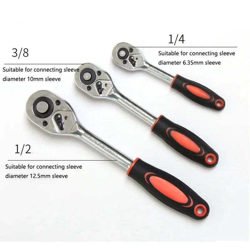 1/4 3/8 1/2 inch Socket Wrench Set Extension Rod Multi-function