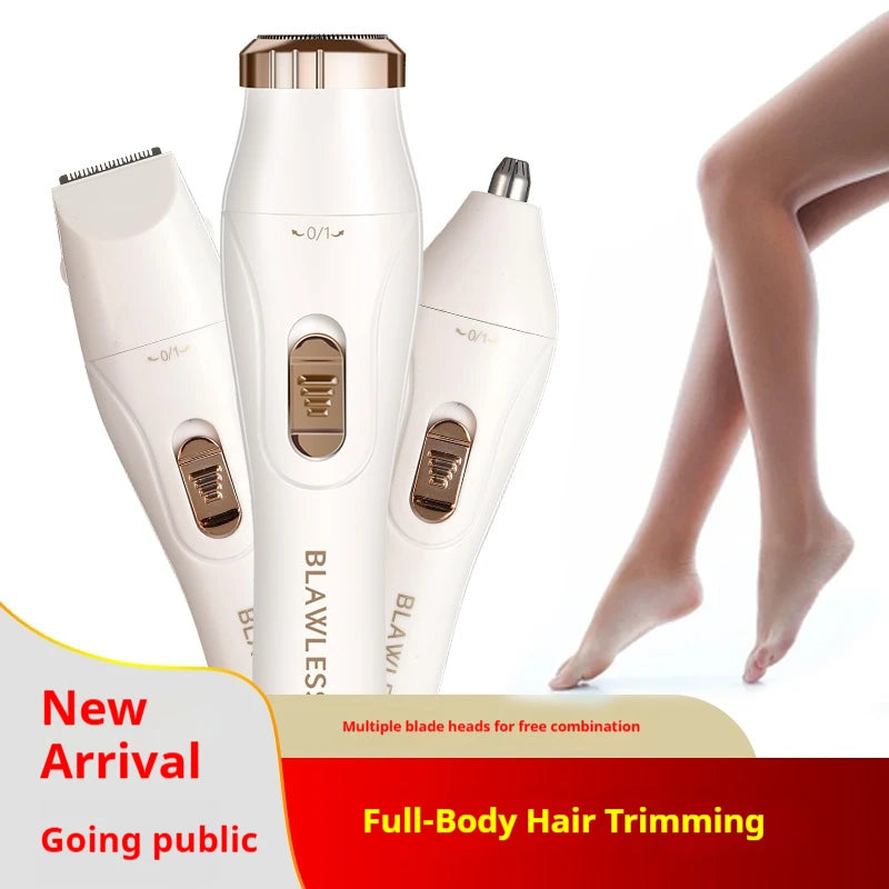 Women's Electric Shaver Painless Hair Remover for Face Bikini Underarms Legs Body Portable Epilator
