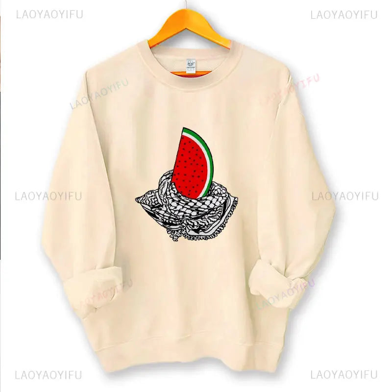 This Is Not A Watermelon Printing Hoodies A Peace and Love Sweatshirt Fashion