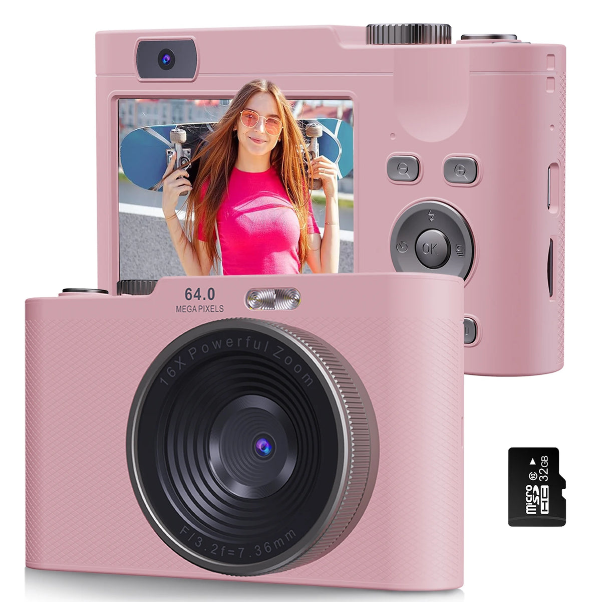 4K30FPS Digital Camera with Autofocus | 48MP Ultra-Compact Vlogging Camera for Photography