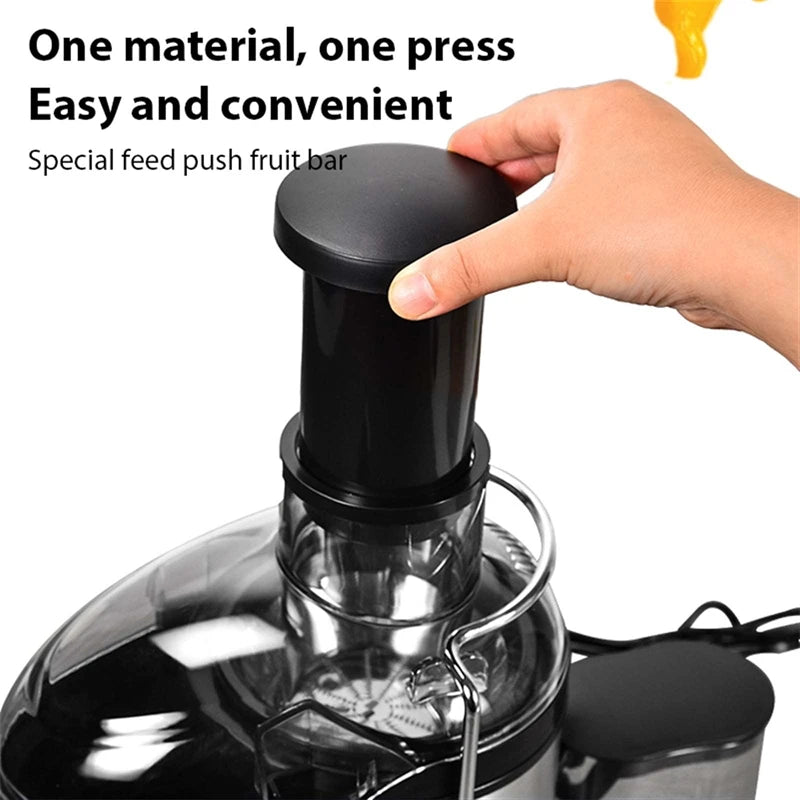 Electric Juicer Machine Stainless Steel Centrifugal 3inch Big Mouth Fruits And Vegetable Juice Extractor 2 Speeds Mixer Blender