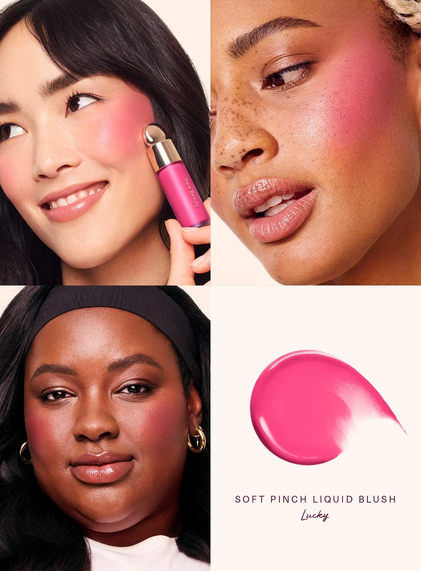 Rare Beauty Soft Pinch Matte Bouncy Cushiony Cream-to-powder Blush Airy and Lightweight Makeup Positive Light Liquid Luminizer