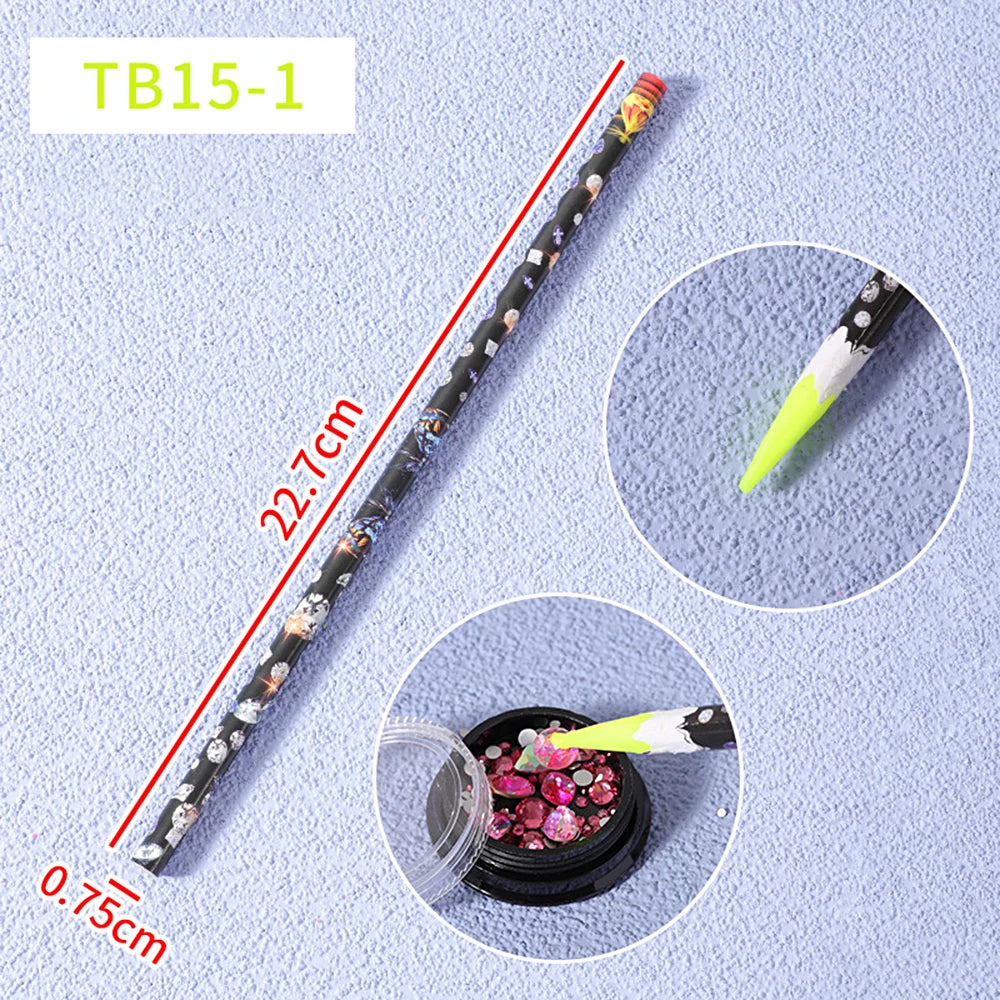 1Pc French Nail Brush 16CM Crescent Oblique French Tip Brush