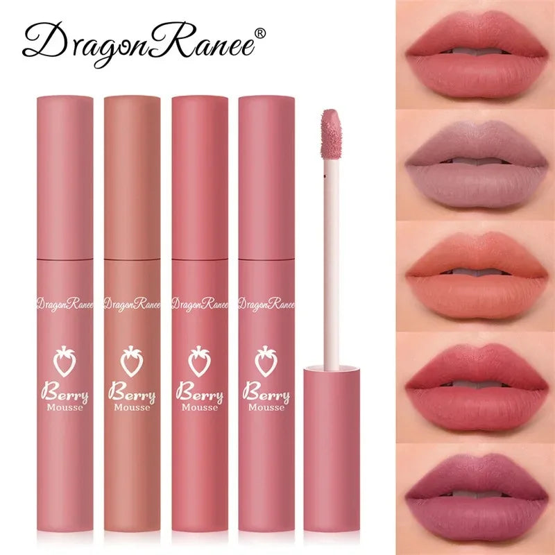 12 Colors Liquid Lipstick Nude Matte Sexy Waterproof Long Lasting