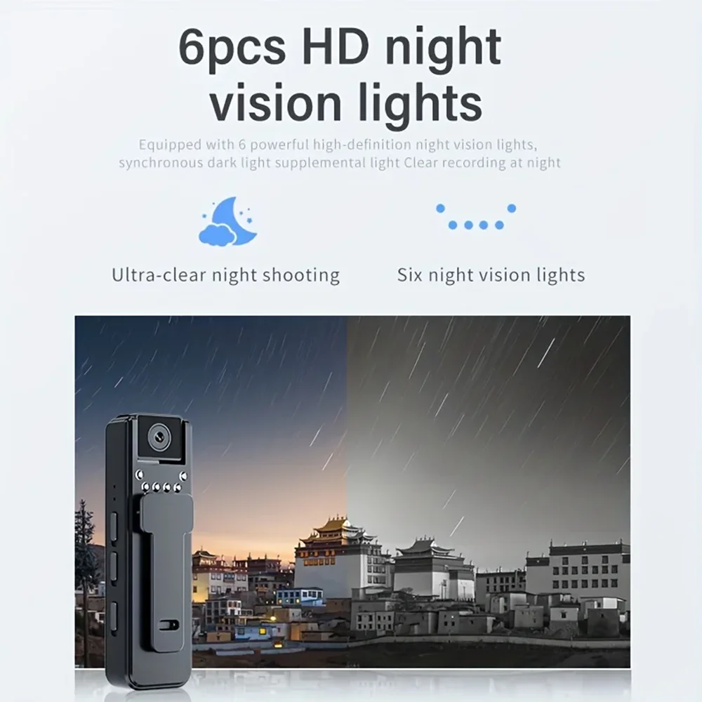 A8 HD 1080P Mini Camera Portable Small Digital Video IP Camera Recorder Police Cam Infrared Night Vision Miniature Camcorder