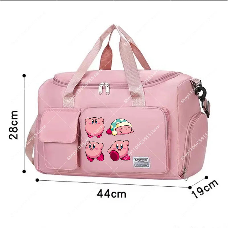 Star Kirbys Shoulder Bag Large Capacity Kawaii Cartoon Sports