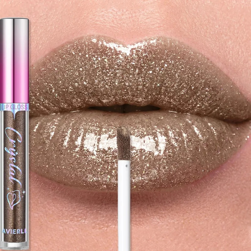 8 Colors Glitter Shimmer Lip Gloss Moisturizing Long Lasting Diamond