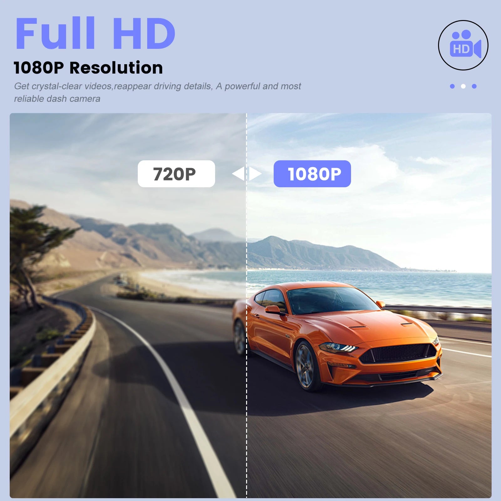 Podofo 3.16 inch 1080P Car DVR Camera Dual Recording HD Car Recorder With Motion Detection Night Vision Support TF Card