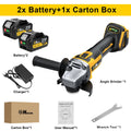 Hecus 125MM Brushless Electric Angle Grinder M14 Cordless 4 Speed Polishing Cutting Woodworking